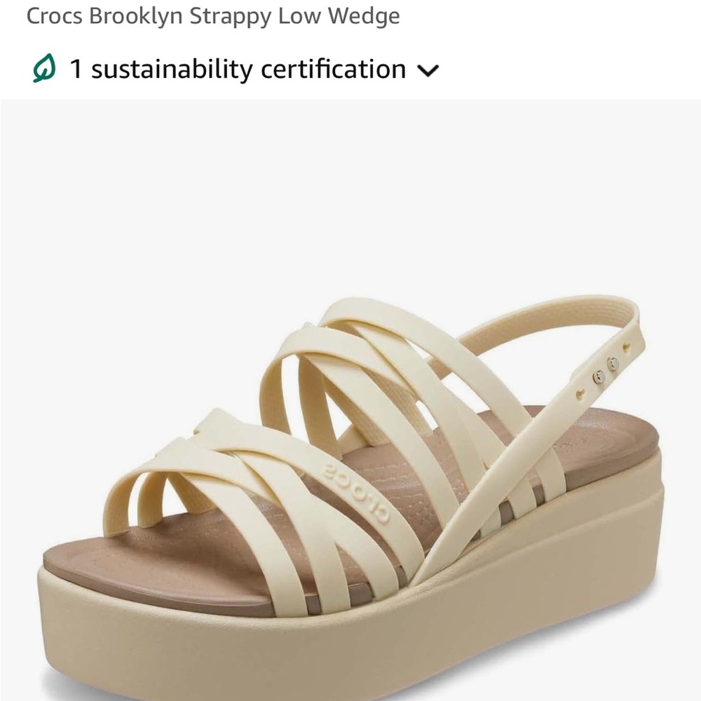 CROCS Brooklyn Strappy Wedge Sandals